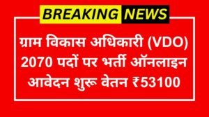 BPSC VDO Vacancy