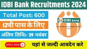 IDBI JAM And AAO Vacancy